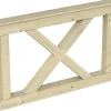Skan Holz Brüstung Andreaskreuz 150 x 84 cm Fichte Natur