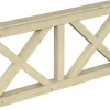 Skan Holz Brüstung Andreaskreuz 180 x 84 cm Fichte Natur