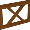 Skan Holz Brüstung Andreaskreuz 150 x 84 cm Fichte Nussbaum