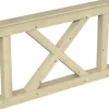 Skan Holz Brüstung Andreaskreuz 150 x 84 cm Fichte Natur