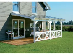 Skan Holz Brüstung Andreaskreuz 170 x 84 cm Fichte Schiefergrau