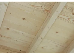 Skan Holz Carport Schwarzwald m. Dachschalung u. Rückwand 684 x 600 cm Eiche