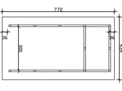 Skan Holz Carport Schwarzwald m. Dachlattung u. Abstellr. 424 x 772 cm Eiche
