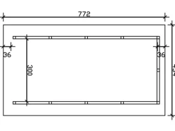 Skan Holz Carport Schwarzwald m. Dachschalung u. Rückwand 424 x 772 cm Nuss