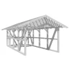 Skan Holz Carport Schwarzwald m. Dachlattung u. Abstellr. 424 x 772 cm Weiß
