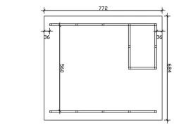 Skan Holz Carport Schwarzwald m. Dachlattung u. Abstellr. A 684 x 772 cm Eiche