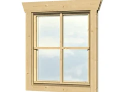 Skan Holz Einzelfenster BxH 57,5 x 70,5 cm Anschlag links für 28 mm Häuser
