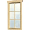 Skan Holz Einzelfenster BxH 57,5 x 123,5 cm Anschlag links für 45 mm Häuser