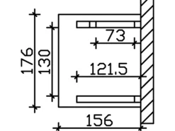 Skan Holz Haustür-Vordach Potsdam 3 Eiche hell lasiert 176 cm x 156 cm