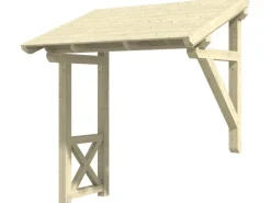 Skan Holz Haustür-Vordach Paderborn 3 Natur 242 cm x 156 cm