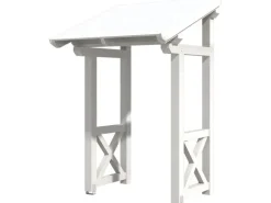 Skan Holz Haustür-Vordach Potsdam 4 Weiß lasiert 176 cm x 156 cm