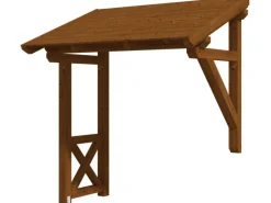 Skan Holz Haustür-Vordach Paderborn 3 Nussbaum lasiert 242 cm x 156 cm