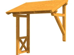 Skan Holz Haustür-Vordach Paderborn 3 Eiche hell lasiert 242 cm x 156 cm