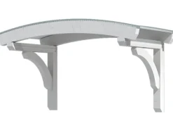 Skan Holz Haustür-Vordach Rostock 1 Weiß lasiert 174 cm x 80 cm