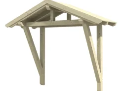 Skan Holz Haustür-Vordach Stralsund 2 Natur 289 cm x 116 cm