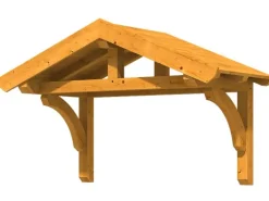 Skan Holz Haustür-Vordach Stettin 1 Eiche hell lasiert 180 cm x 80 cm