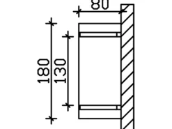 Skan Holz Haustür-Vordach Stettin 1 Eiche hell lasiert 180 cm x 80 cm
