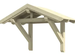 Skan Holz Haustür-Vordach Siegen 1 Natur 247 cm x 116 cm