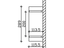 Skan Holz Haustür-Vordach Stralsund 1 Weiß lasiert 289 cm x 116 cm