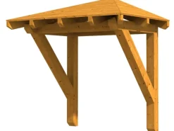 Skan Holz Haustür-Vordach Wesel 1 Eiche hell lasiert 188 cm x 126 cm