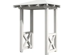 Skan Holz Haustür-Vordach Wesel 4 Weiß lasiert 188 cm x 126 cm