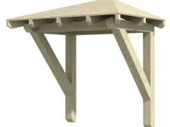 Skan Holz Haustür-Vordach Wesel 1 Natur 188 cm x 126 cm