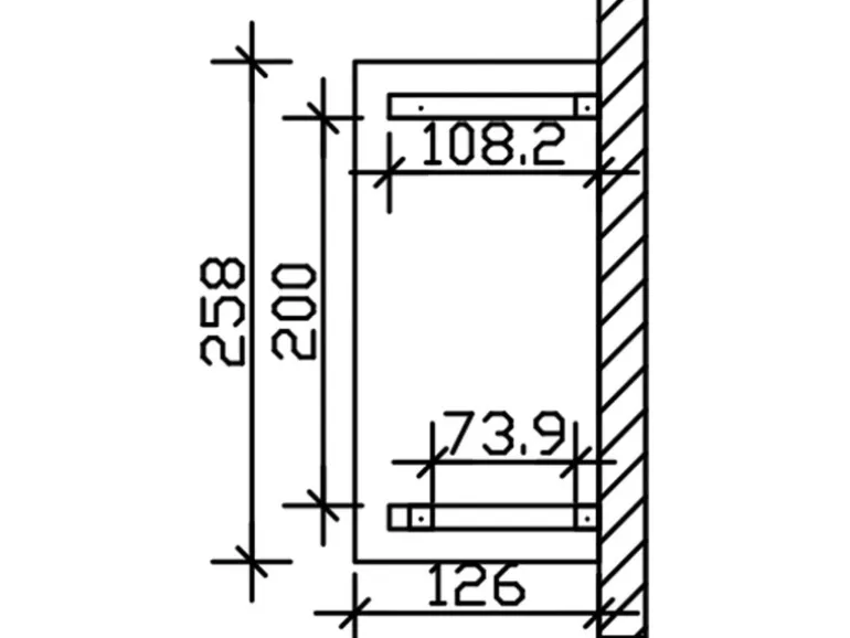 Skan Holz Haustür-Vordach Wismar 3 Natur 258 cm x 126 cm