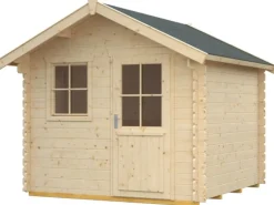 Skan Holz Holz-Gartenhaus Porto 2 Natur 250 cm x 250 cm