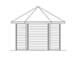 Skan Holz Holz-Gartenhaus BBH Madeira 2 Natur 350 cm x 303 cm