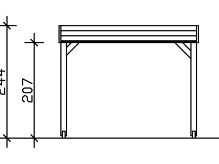 Skan Holz Holz-Pavillon Toulouse Eiche hell lasiert 294 cm x 294 cm