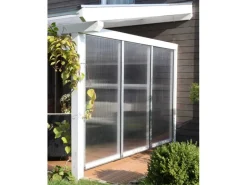 Skan Holz Polycarbonat Seitenwand für Terrassenüberdachung 350/339 cm Tiefe