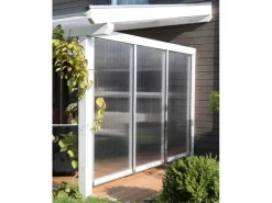 Skan Holz Polycarbonat Seitenwand für Terrassenüberdachung 400/389 cm Tiefe