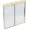Skan Holz Polycarbonat Seitenwand für Terrassenüberdachung 250/239 cm Tiefe