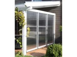 Skan Holz Polycarbonat Seitenwand für Terrassenüberdachung 250/239 cm Tiefe