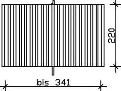 Skan Holz Rückwand Deckelschalung 341 x 220 cm Fichte Weiß