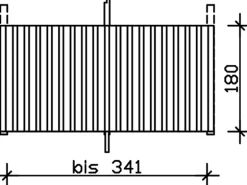 Skan Holz Rückwand Deckelschalung 341 x 180 cm Fichte Nussbaum