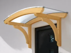 Skan Holz Runddach-Vordach Rostock 174 cm x 80 cm für Einzeltür
