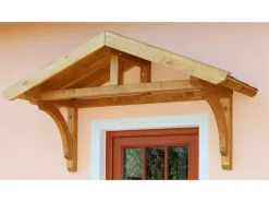Skan Holz Satteldach-Vordach Stettin 180 cm x 80 cm für Einzeltür