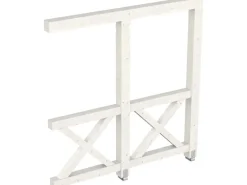 Skan Holz Seitenwand Andreaskreuz (WA) 205 x 210 cm Fichte Weiß