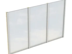 Skan Holz Seitenwand m. Polycarbonatplatten (FS) 305 x 200 cm Fichte Natur