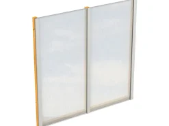 Skan Holz Seitenwand m. Polycarbonatplatten (FS) 205 x 200 cm Fichte Eiche hell