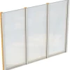 Skan Holz Seitenwand m. Polycarbonatplatten (FS) 255 x 200 cm Fichte Eiche hell