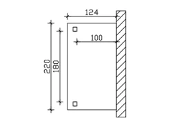 Skan Holz Vordach Anklam 1 Schiefergrau 220 cm x 124 cm