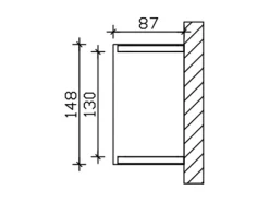 Skan Holz Vordach Poel 148 cm x 87 cm Natur Unbehandelt