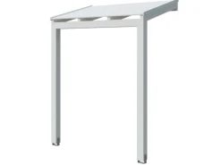 Skan Holz Vordach Prerow 203 cm x 128 cm Weiß