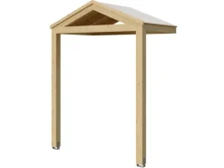 Skan Holz Vordach Sellin 205 cm x 126 cm Natur Unbehandelt