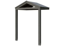 Skan Holz Vordach Sellin 205 cm x 126 cm Schiefergrau