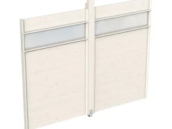 Skan Holz Wand für Pavillon Toulouse 270 x 209 cm mit Lichtband Weiß