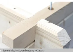 Skan Holz-Gartenhaus Alicante 3 Natur B x T 380 x 613 cm davon 363 cm Terrasse