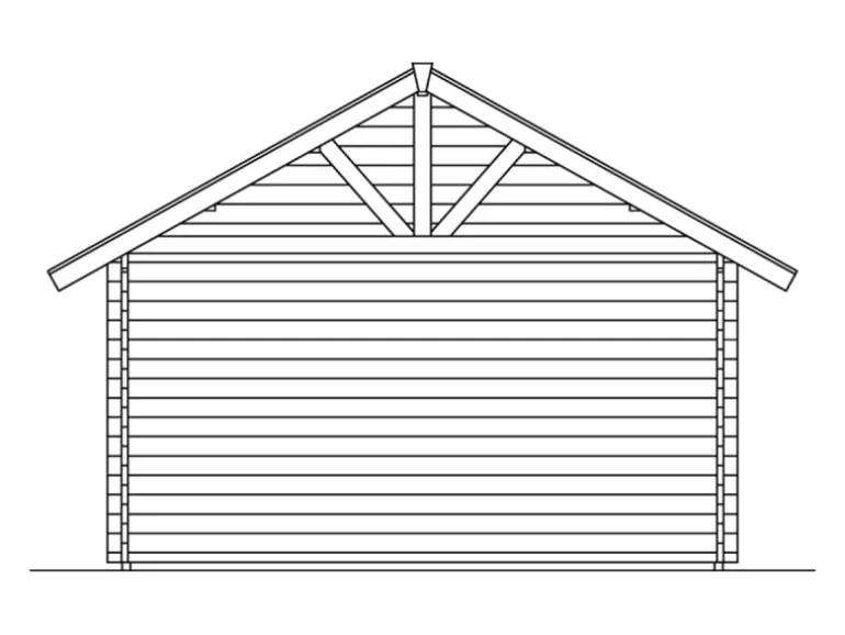 Skan Holz-Gartenhaus Bern 1 Basishaus B x T 420 cm x 420 cm